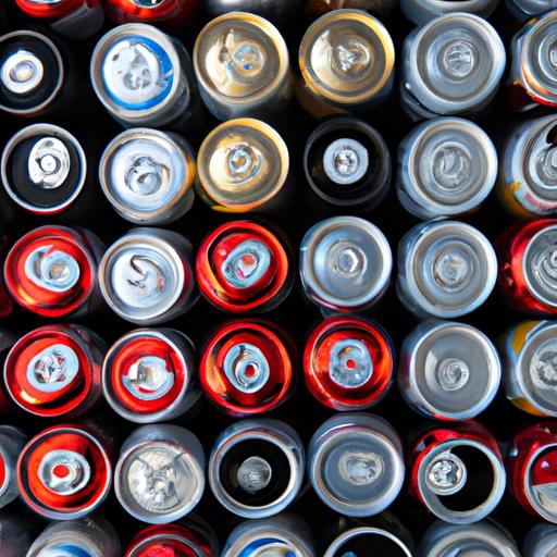 From big to small, these soda cans come in various ounces and flavors.