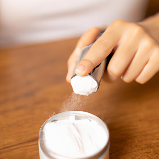 Applying homemade baking soda deodorant for all-day freshness